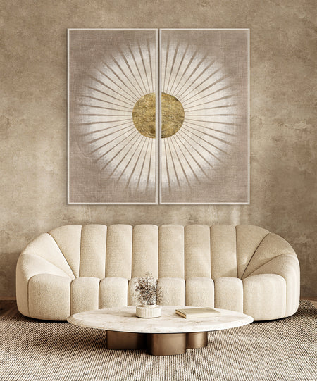 Art - Coup de Soleil Diptych Framed with Glass (1 in stock)