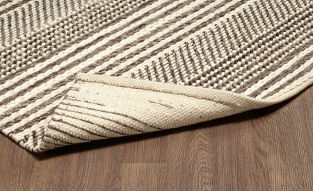 Esperanza Handmade Wool Rug Style 5001 Ivory/Grey Tones 8' x 10'