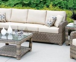 Princeville Four Seater Sectional Outdoor Living Set (qty of 2 in stock) Promo Price