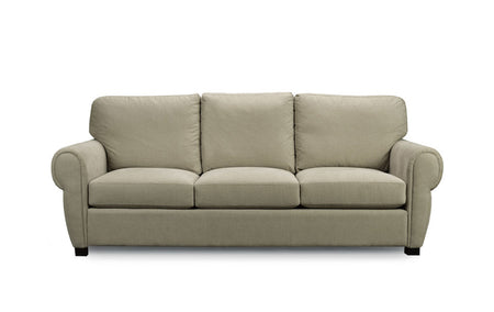 Reese Bespoke Bone Top Grain Leather Sofa (1 in stock)