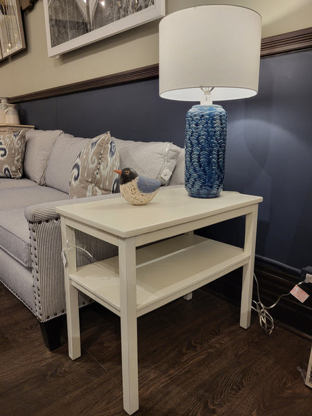 Studio Rectangular All White Chairside Table (1 in stock)