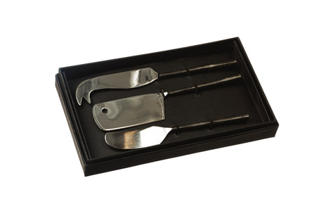 Burnished Steel Cheese Knives set of 3 (qty of 2 in stock)