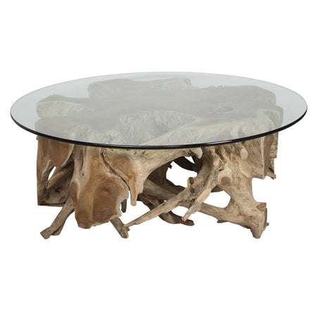 Teak Root Round Coffee Table