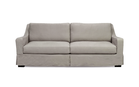 Montgomery Slipcovered Sofa Performance Fabric Bae Pebble (1 in stock)