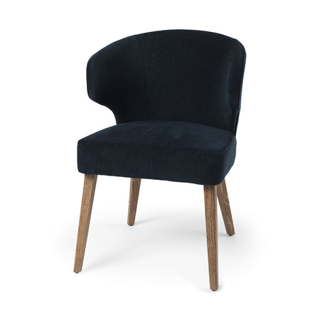 Niles Wingback Navy Fabric Dining Chair (3 in stock)