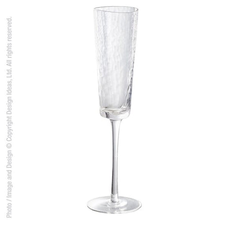 Serapha Organic Angled Artisan Glass Flutes (qty of 2 in stock)
