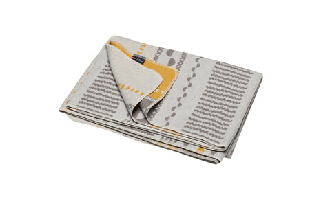 Silvretta Modern Multi Pattern Grey Cotton Throw (qty of 1 in stock)