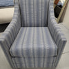 Slim Swivel Chair in Chambray Pattern (1 in stock)