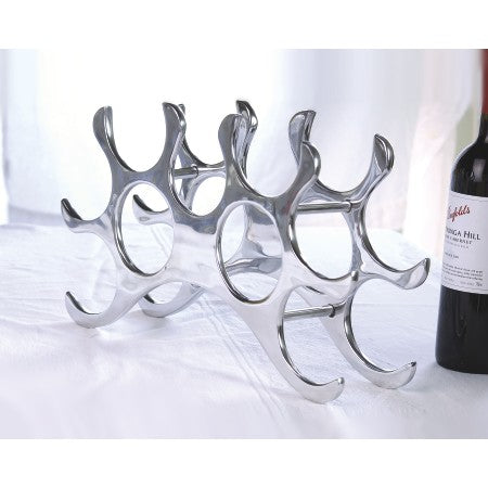 Aluminum 9 bottle wine rack  (1 in stock)