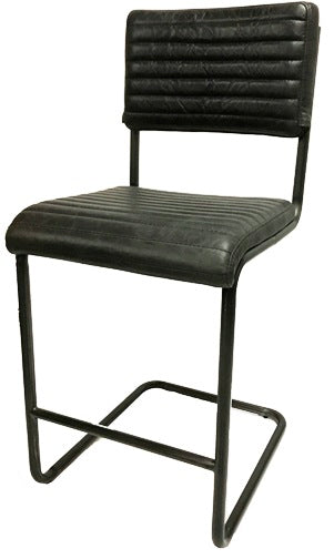 Dover Leather Counter Stool Ebony (3 in stock)