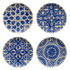 Algarve Blue Fine Stoneware from Portugal Appetizer Plate Set 4 ( 2 sets in stock)