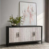 Alpine Reclaimed Pine Travertine Veneer 4 Door Buffet/Sideboard  (1 in stock)