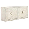 Apollo Mango Wood 4 Door Cabinet Coastal White