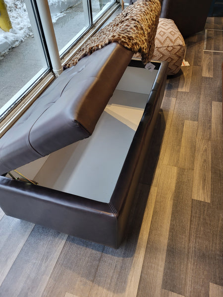 Artimis Leather Storage Ottoman (1 in stock)