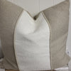 Artsy Boucle Putty with Chalk Sugar Cushion 22" x 22" (4 in stock)