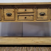 Rustic Irish Coast 6 Drawer Large Console Table Natural (2 in stock)