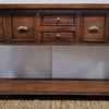 Rustic Irish Coast 6 Drawer Large Console Table Suntan (2 in stock)