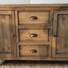 Rustic Irish Coast 3 Drawer 2 Door Sideboard Weathered (1 in stock)