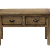 Rustic Irish Coast 2 Drawer Small Console Table Weathered (2 in stock)