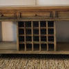 Rustic Irish Coast 3 Drawer Large Wine Console Table Weathered (2 in stock)