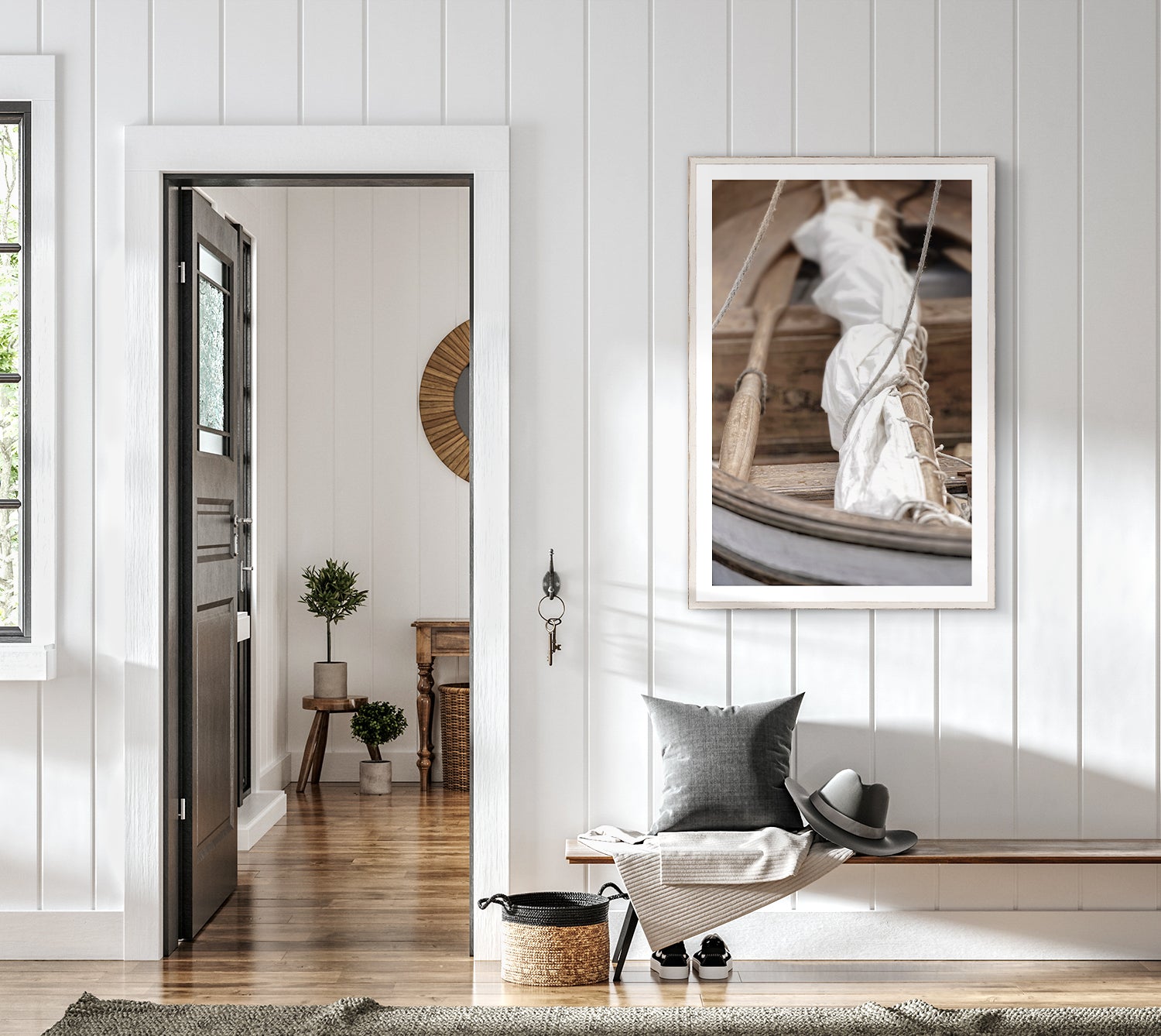 At Mooring 111 framed art with glass  (1 in stock)