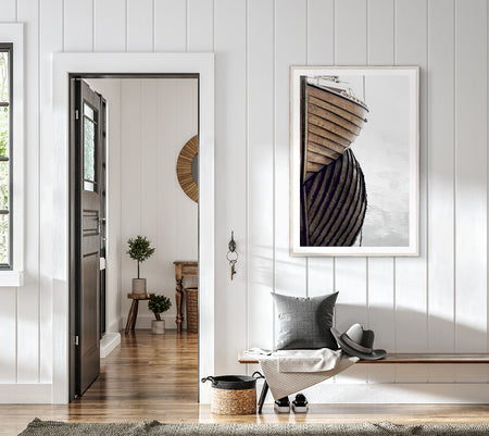 At Mooring 1V framed art with glass (2 in stock)