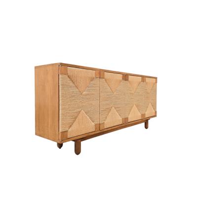 August 4 Door Cabinet Natural with Rope on Doors(1 in stock)