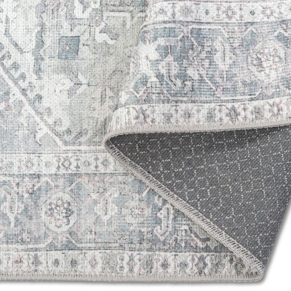 Aura Washable Spill Proof Rug Style 1167 Grey Tones 9' x 12'