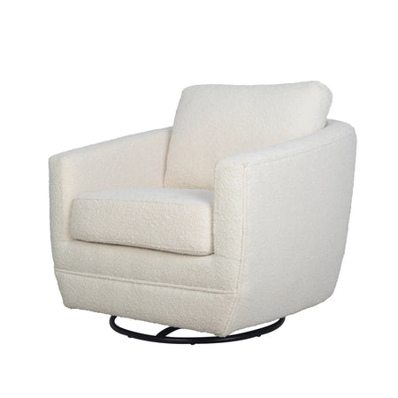 Baltimo Swivel Chair Cream Boucle (1 in stock)