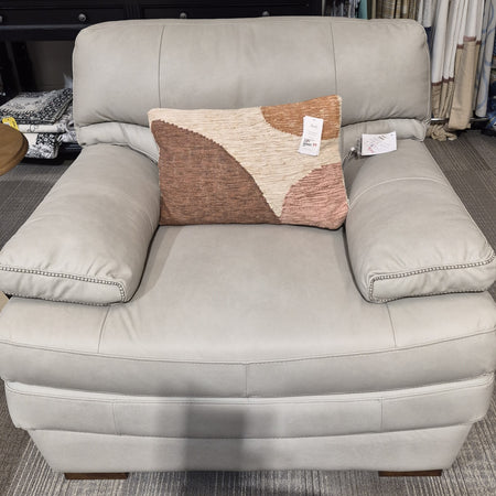 Bari Leather Chair from Italy Putty  (1 in stock) Oppportunity Buy