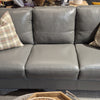 Belfast Grey Leather Sofa Made in Italy (3 in stock)