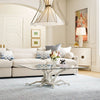 Big Sur Driftwood 48" Square Coffee Table w Glass (1 in stock)