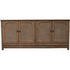 Blake 4 Door Cabinet Antique Natural Rattan Doors (2 in stock)