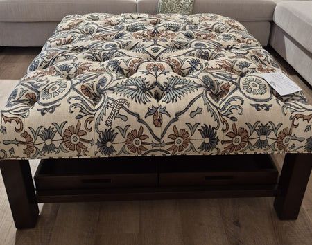 Bloombird Tufted Ottoman with Trays (1 in stock)