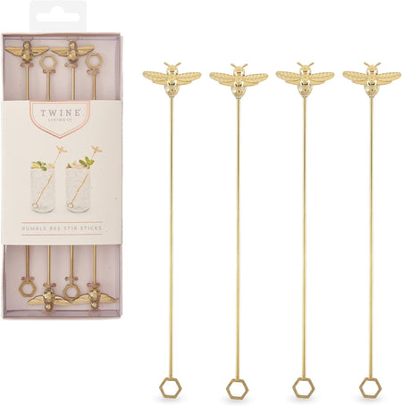 Brass Bee Drink Stir Sticks   (4 sets in stock)