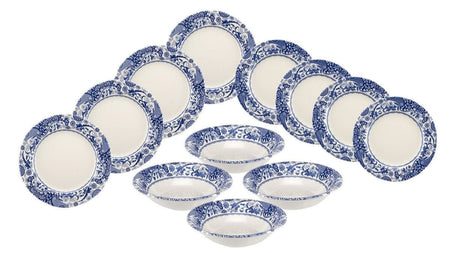 Spode Brocato Blue 12 piece set Fine Earthenware from U.K.  (1 set in stock)