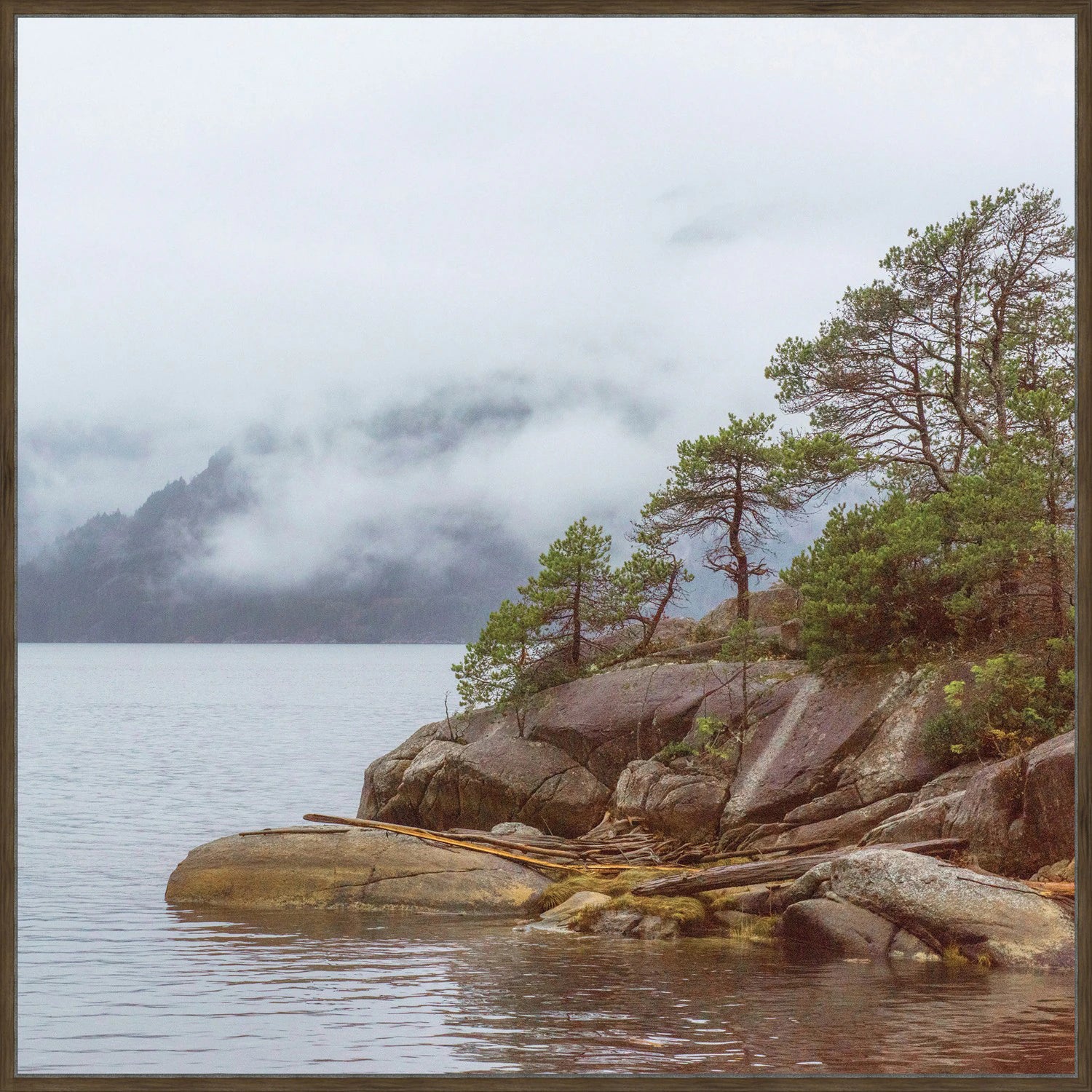 By the Island Shore Art Framed Canvas (1 in stock)