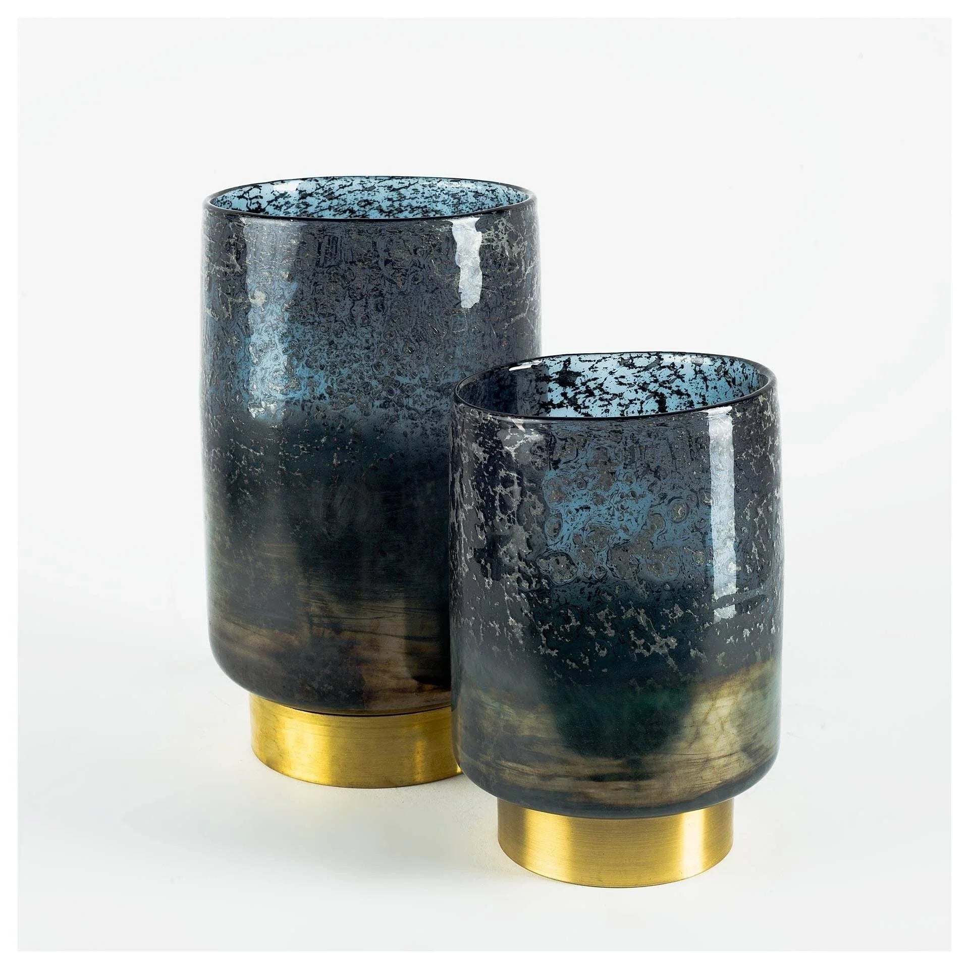 Caspian Large Blue Glass Vase  (1 in stock)