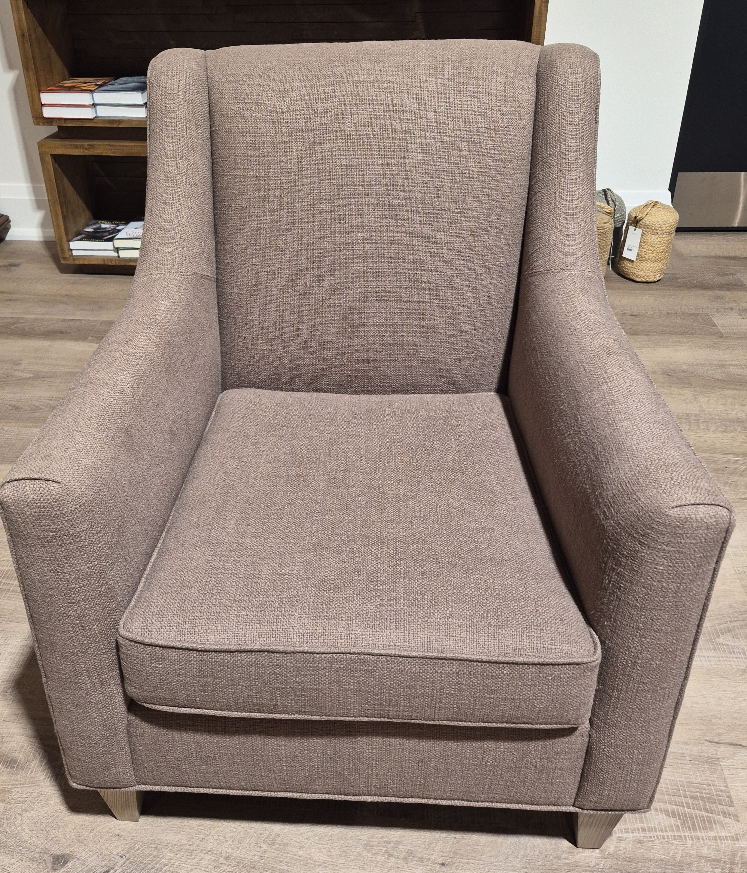 Charles Club Chair Fabric Tan (1 in stock)