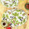 Chickadee Ecru Scalloped Quilted Placemats set of 4 (3 sets in stock)
