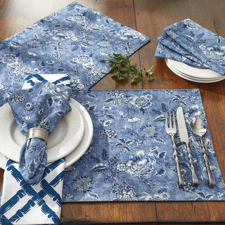 Williamsburg Chinois Cotton Napkin set of 4  (6 sets in stock)
