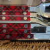 Sabre from Paris Bistrot Small Small Spoon Red Tartan ( 4 in stock)