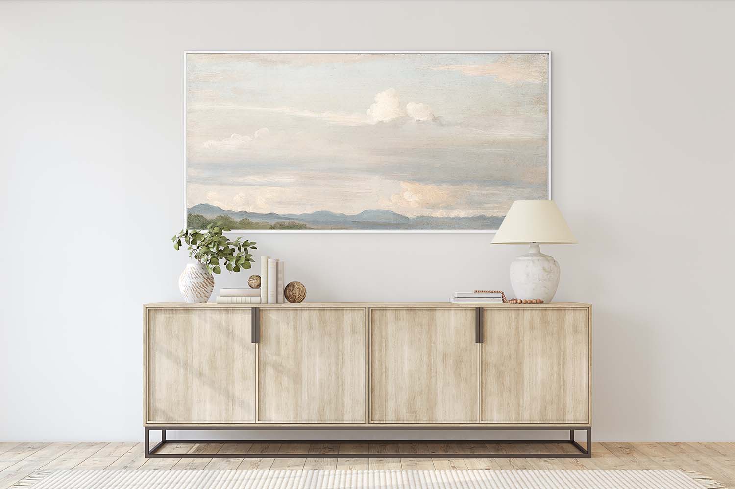 Art  - Cloud Study Framed Canvas (1 in stock)