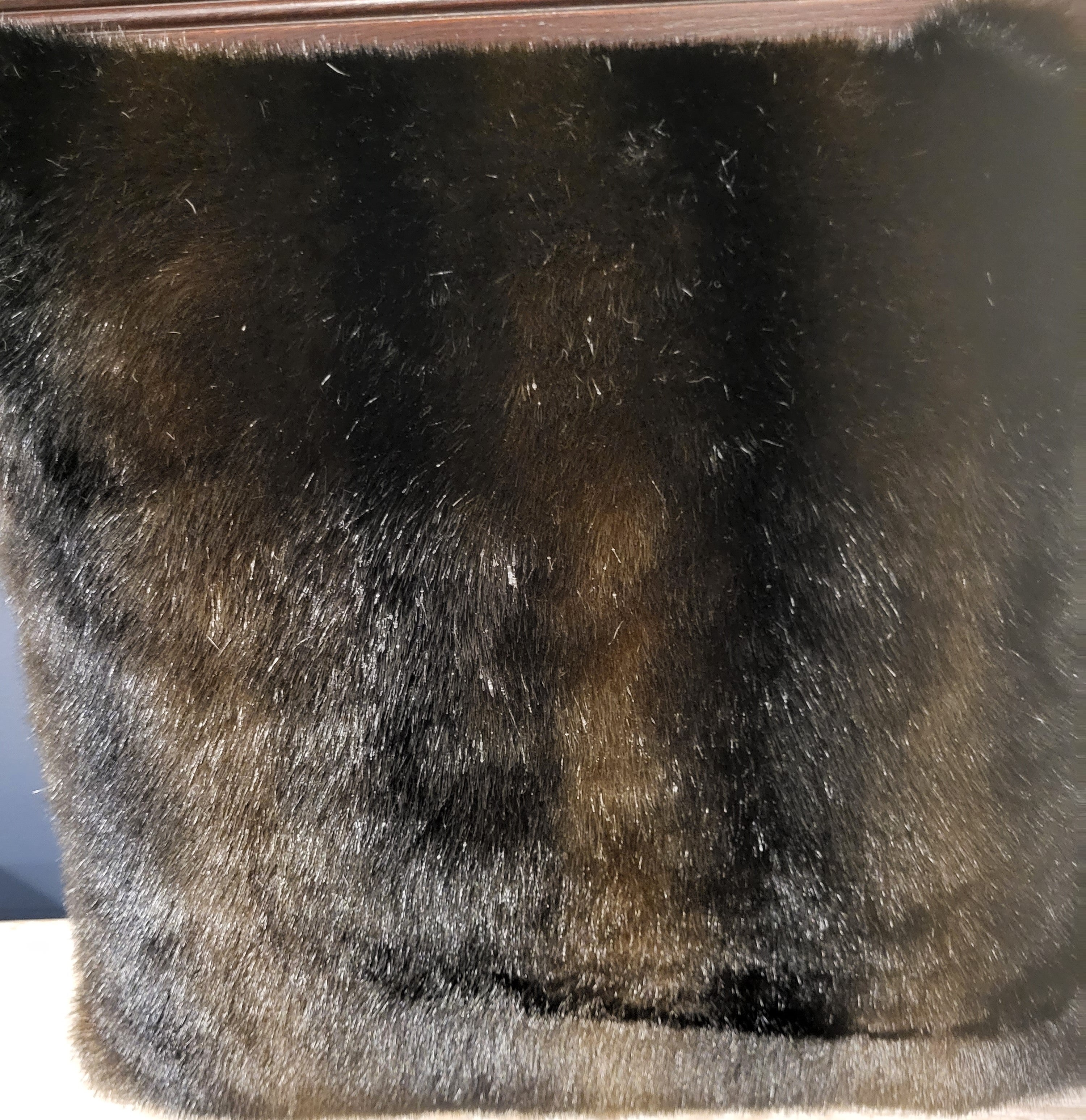 Luxury Faux Fur Cushion 18" Mink Coffee (2 in stock)