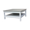 Cottage Square 40" Coffee Table All White ( 1 in stock)