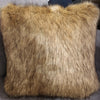 Luxury Faux Fur Cushion 18" Cougar Tan (2 in stock)