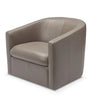 Creta Swivel Chair in Mushroom Leather Made In Italy (2 in stock)