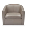 Creta Swivel Chair in Mushroom Leather Made In Italy (2 in stock)