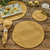 Cumin Spice Braided Round Placemats