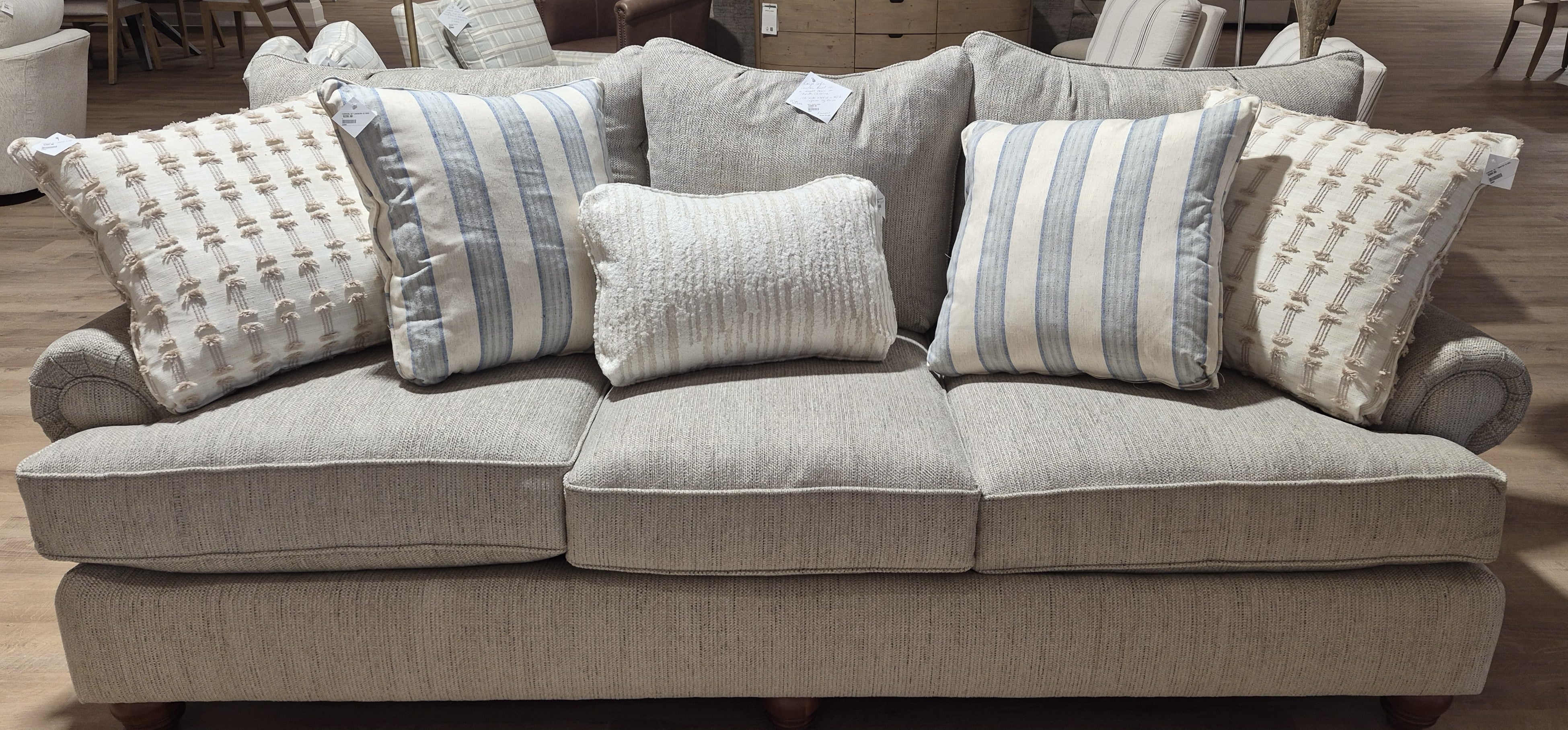 Denzel Fabric 3 cushion  Large Sofa (1 in stock)